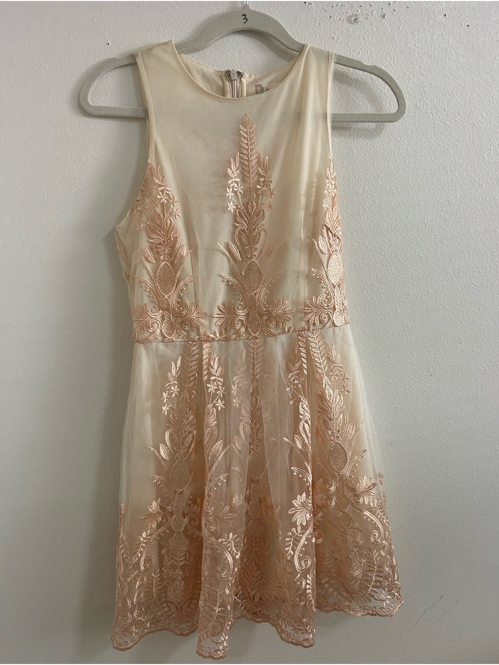Altar'd State skater style floral aplique dress